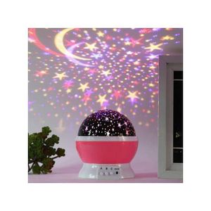 Veilleuse rotative, projecteur de Spin, ciel étoilé, maître du sommeil pour enfants
