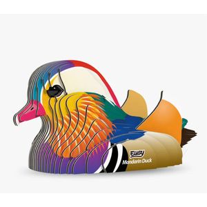 Eug Modèle en bois éducatif d'animaux en 3D pour enfants /Canard mandarin