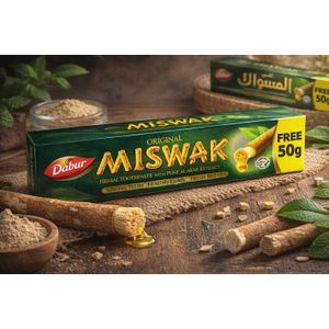 Dabur معجون أسنان دابر مسواك  بالأراك الطبيعي – عناية فائقة للثة والأسنان