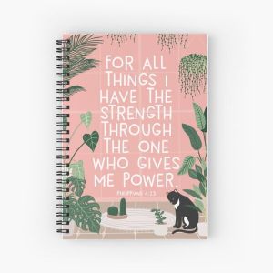 PHILIPPIANS 4:13 Spiral Notebook Bloc note