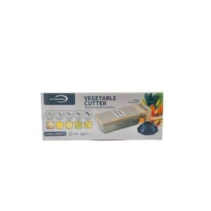 Coupe légumes 5 en 1 multifonction en inox avec bac collecteur