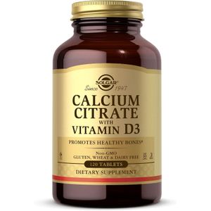 Solgar Citrate de calcium avec vitamine D3, 120 comprimés