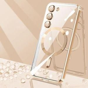 Case Pochette Souple Liquid pour Samsung S20 FE  transparent MagSaf anti-collision -gold
