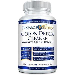 Nettoyage détox du côlon vérifié par la recherche Traitement de nettoyage et de détoxification du côlon n°1 100 % naturel avec probiotiques et 19 ingrédients testés