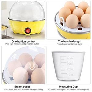 Cuiseur à Œufs Électrique 7 Œufs – Cuisson Vapeur Rapide et Pratique – Appareil Automatique pour Œufs Durs, Mollets ou à la Coque