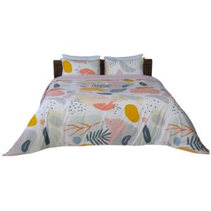 DWIRTY Housse de Couette Double Face "Éclat Floral"  -Doux & Antiallergique - + Taie d'oreiller Offert