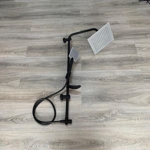 Colonne de douche carre carbon atlas silver 