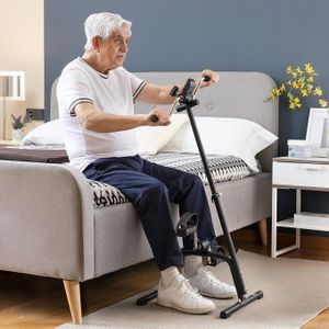 Vélo d'exercice portable pour seniors, Pédalier à double pédale pour les bras et les jambes, et les genoux, avec écran LCD, compteur, équipement d'exercice physique pour les membres supérieurs et inférieurs, Gym à domicile pour les personnes âgées