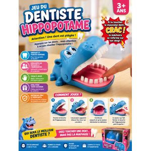 Jeu Dentiste Hippopotame – Le Jeu de Réflexe et de Suspense pour Enfants