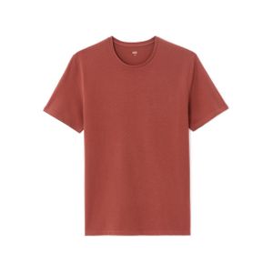 Celio T-shirt slim col rond en coton stretch - RED HENNA