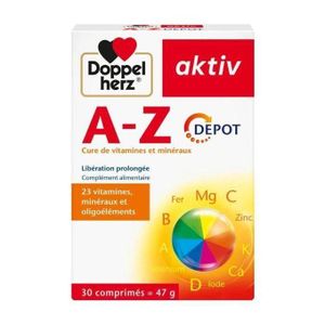 Doppelherz  Aktiv A-Z Depot 30cp Cure de vitamines et minéraux Complément alimentaire A Z AZ multivitamine