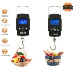 General Balance à crochet numérique pour bagages, valises, avec écran LCD rétroéclairé, 50 kg