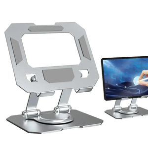 Accessoires pour tablette tactile Support de Tablette en Aluminium, Rotatif 360, pliable pour Téléphones, tablettes, iPad - Gris