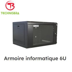 Armoire informatique 6U et Coffret réseau Métallique 6U