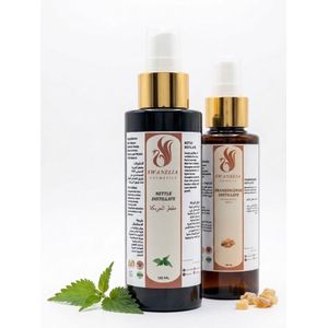 SWANELIA COSMETICS باك Swanelia - مقطر لبان الذكر 130مل ومقطر الحريكة 130مل لشد البشرة وتقوية الشعر