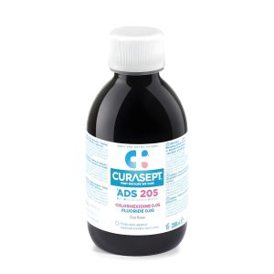CURASEPT Bain de Bouche - Chlorhexidine 0.05% & Fluorure 0.05% - Protection Plaque Dentaire, Caries & Anti-Décoloration - Flacon 200ml