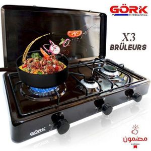 Réchaud à Gaz Portable à Trois Brûleurs