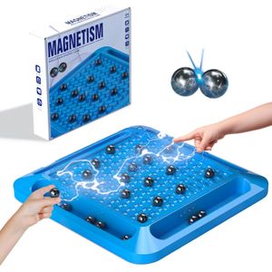 Jeu d’échecs magnétique, jeux de société Kluster  Magnetic Rocks pour adultes 6-8-12 avec fils, ensemble de jeux de société magnétiques stratégiques