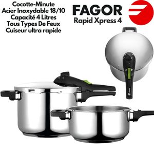 Cocotte Minute autocuiseur inoxydable 4L Schafer - Express Cuisseur