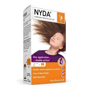 Nyda Traitement Anti-Poux - 50ml, à base de Diméticone - Élimination Efficace des Poux et Lentes - Spray 50ml avec Peigne Fin