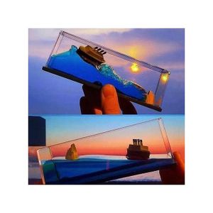 Bouteille de bateau de croisière, jouet de décoration pour bateau de croisière insubmersible décoration liquide décoration de maison, bureau, voiture