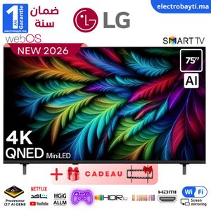 LG تلفزيون ذكي LED بحجم 50 بوصة - UHD 4K - 50NANO80A6A - NanoCell AI