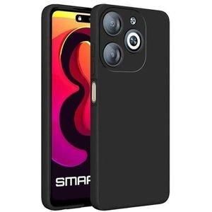 Case Coque Souple Liquid Silicone pour Infinix smart 8 noir – Protection élégante et maniabilité