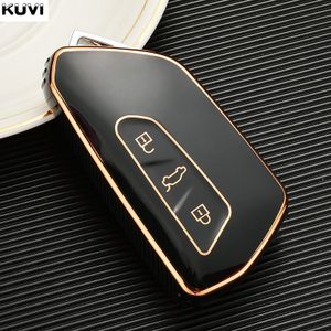 M.JVisun Véritable Cuir Clef Coque Porte-clés pour Volkswagen Beetle Bora  C-Trek Golf MK6 Jetta Passat Polo MK5 pour Scirocco Sharan pour Tiguan pour