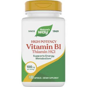 Nature'S Way Vitamine B1, 100 mg, 100 capsules
