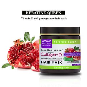 keratine queen Masque capillaire Super Collagène et Vitamine D, Réparer les Cheveux Abîmés