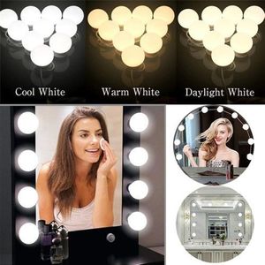 Lumière Led USB pour miroir de maquillage, 14 ampoules changeantes