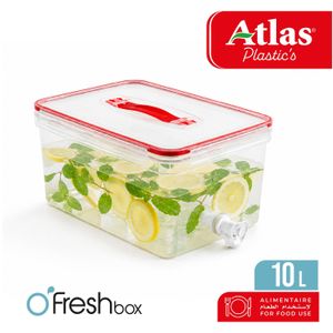 Atlas Plastics O’FRESH 10L – Distributeur de Boissons avec Robinet