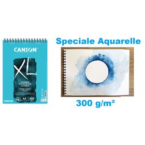 CANSON Bloc de 30 feuilles de papier dessin XL AQUARELLE 300g A3