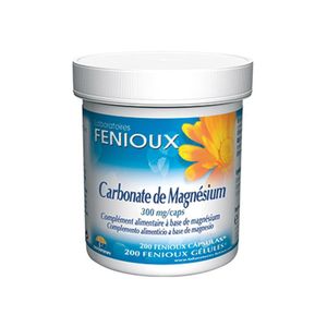 TOTAL Carbonate de Magnésium - Complement alimentaire 200 Gelules