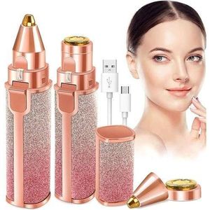 Tondeuse à sourcils et épilateur indolore 2 en 1