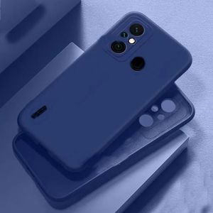 Silicone Phone Case pour itel A58 Bleu