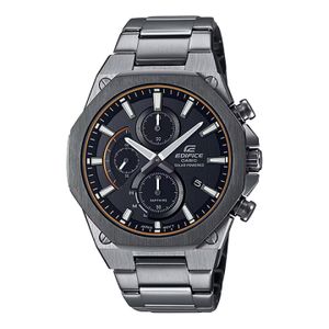 Casio Edifice Premium Collection - Chronographe solaire mince avec cristal saphir - B. en inoxydable noir - EFS-S570DC-1A