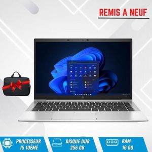 Hp PC Portable ELITEBOOK 840 G7-INTEL CORE I5-10éme -16GB- 256GB SSD- FHD- REMIS À NEUF