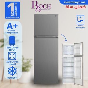 Roch ثلاجة ميني عرض - 90 لتر - رمادي