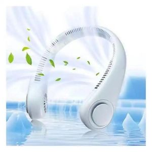 Mini Ventilateur de Cou Portable Rechargeable USB sans Lame - Couleur Aléatoire