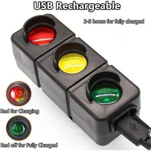 Feu arrière de vélo rechargeable par USB, Feu rouge, étanche, pour casque, lampe LED avec 7 modes d'éclairage