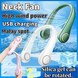 Ventilateur Portable de Cou Rechargeable 2000mAh – Mini Climatiseur Mains Libres Silencieux USB – Idéal Été, Sport, Voyage, Bureau
