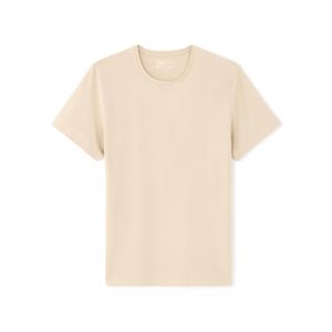 Celio T-shirt slim col rond en coton stretch - BEIGE LIGHT TAUPE -