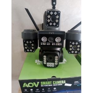 TvT  Solaire Robot 4G - 20MP 4K - 4 Objectifs Panoramiques - Vision Nocturne 