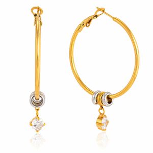Clémentine Paris Boucles d'oreilles de luxe pour femme plaqué or Éclat Bicolore OGN170-2