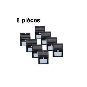 Pack de Lumières Solaires x8 lampes solaires 20 LED Rechargeable