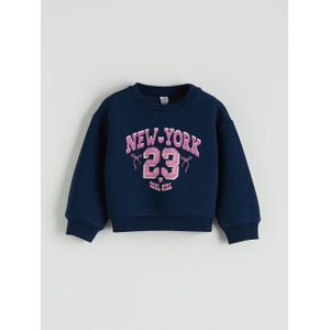 Lc Waikiki New York Printed Girl's Thick Sweatshirt