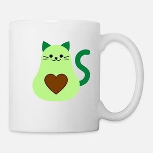 Avocado Cat - Avogato - Avocato Mug, Haut Qualité , كأس ,كوب مخصص ,هدية عيد ميلاد