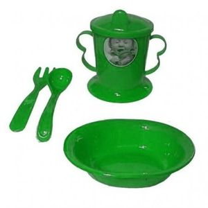 Generic Set Bebe en Silicone: Assiette Ventouse Bol Fourche Cuillère Bavoir  et Tasse à prix pas cher