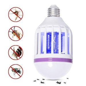 Ampoule LED anti-moustique 9W, 250 lumens, Zappeur d'insectes et lampe led 2en1